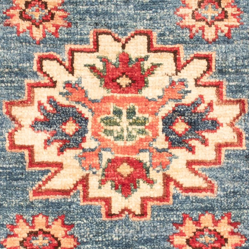 Alfombra Ziegler - Kazak - Real - 86 x 56 cm - azul