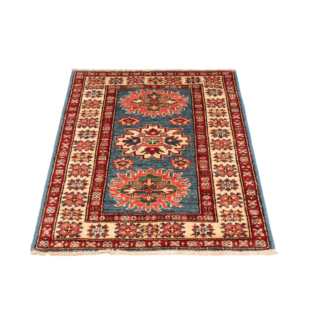 Alfombra Ziegler - Kazak - Real - 86 x 56 cm - azul