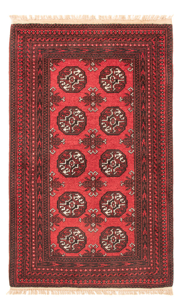 Alfombra afgana - Filpa - 120 x 77 cm - rojo