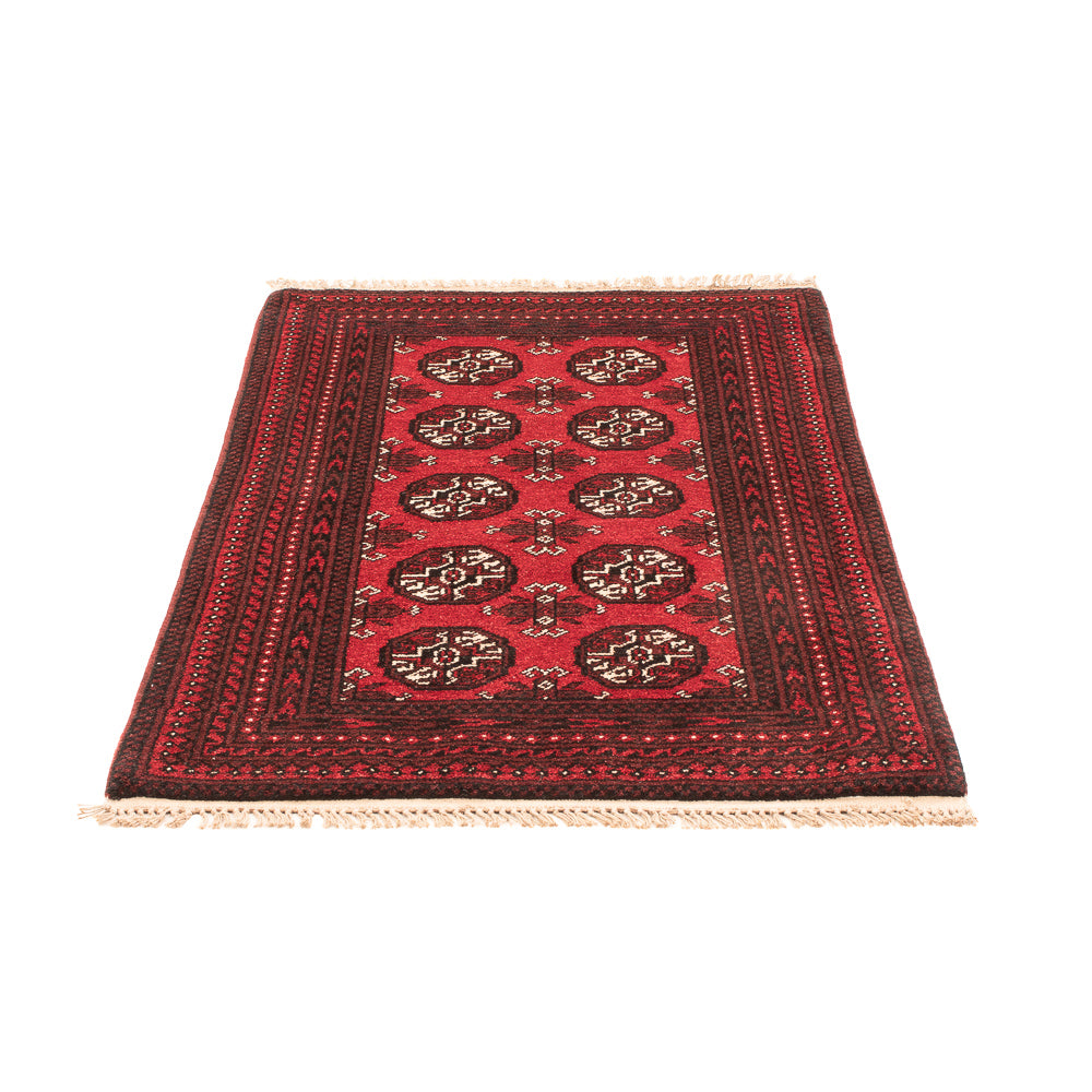 Alfombra afgana - Filpa - 120 x 77 cm - rojo