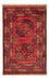 Alfombra afgana - 125 x 82 cm - rojo