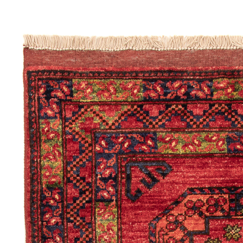 Alfombra afgana - 125 x 82 cm - rojo