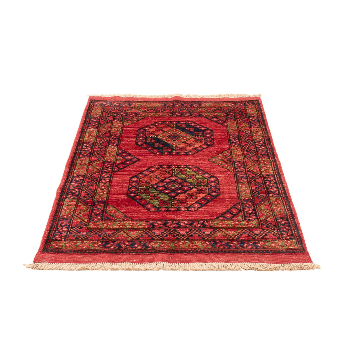 Alfombra afgana - 121 x 81 cm - rojo