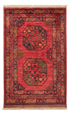 Alfombra afgana - 126 x 82 cm - rojo