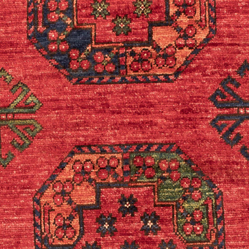 Alfombra afgana - 126 x 82 cm - rojo