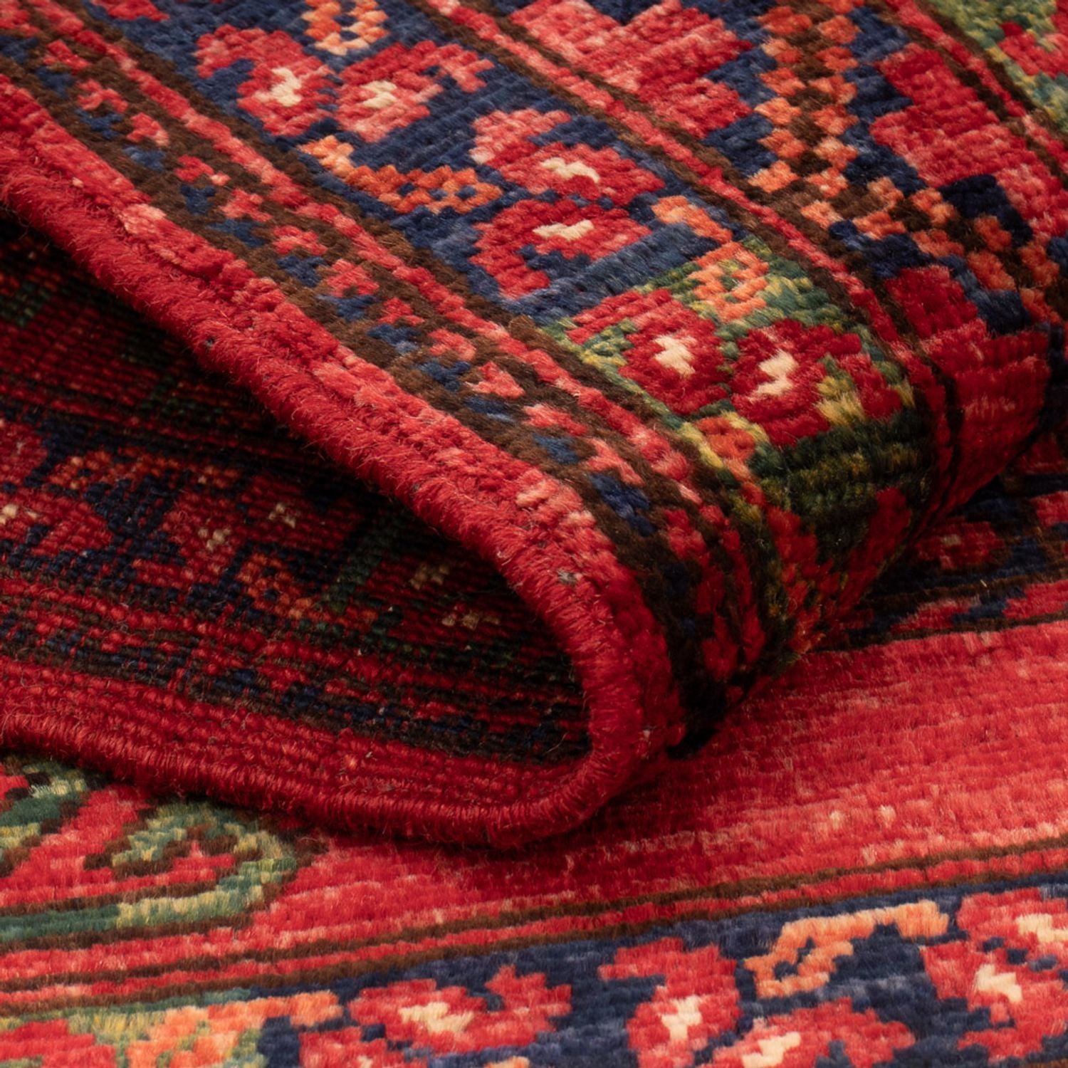 Alfombra afgana - 126 x 82 cm - rojo