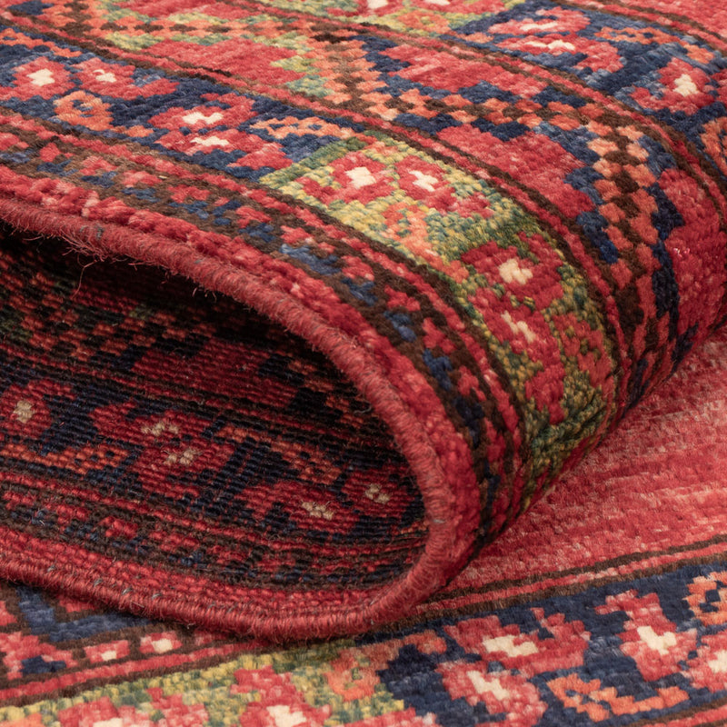 Alfombra afgana - 123 x 83 cm - rojo