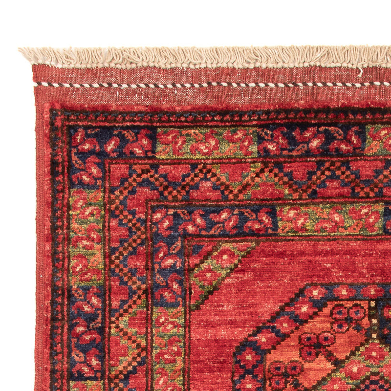 Alfombra afgana - 117 x 81 cm - rojo
