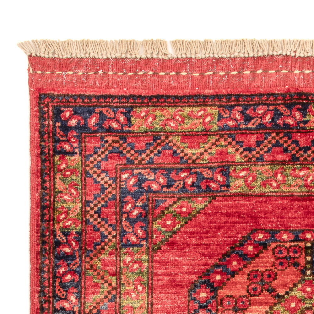 Alfombra afgana - 115 x 84 cm - rojo