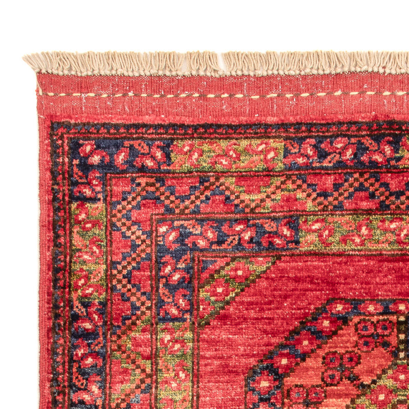 Alfombra afgana - 115 x 84 cm - rojo