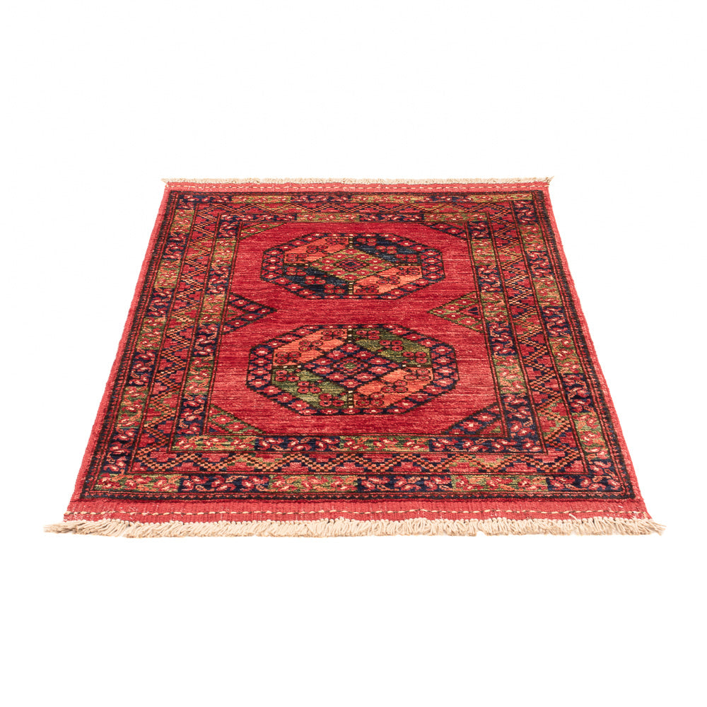 Alfombra afgana - 115 x 84 cm - rojo