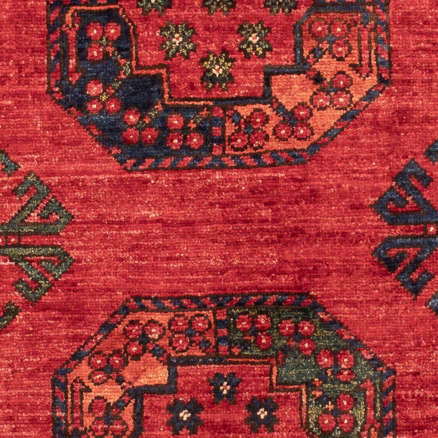 Alfombra afgana - 126 x 84 cm - rojo