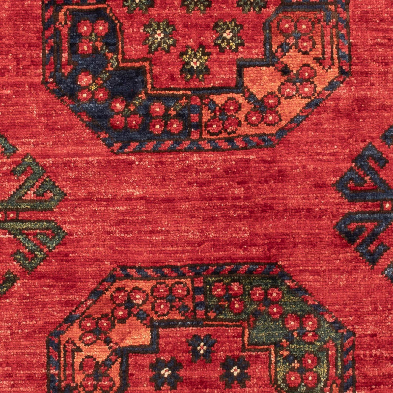 Alfombra afgana - 126 x 84 cm - rojo