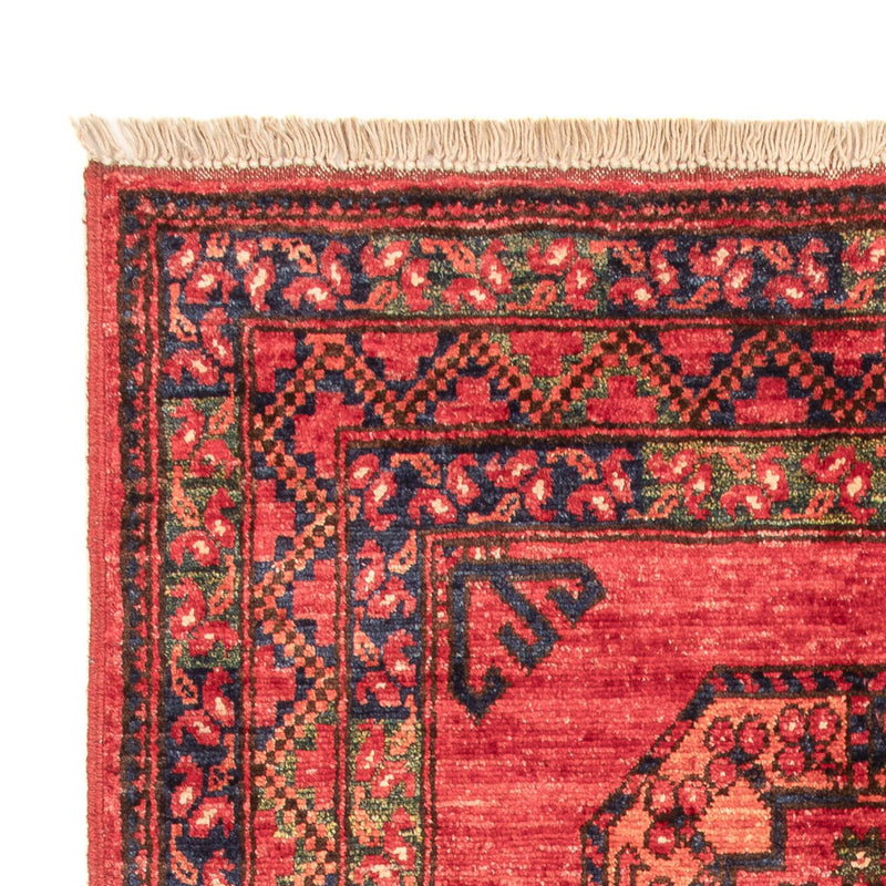 Alfombra afgana - 138 x 86 cm - rojo