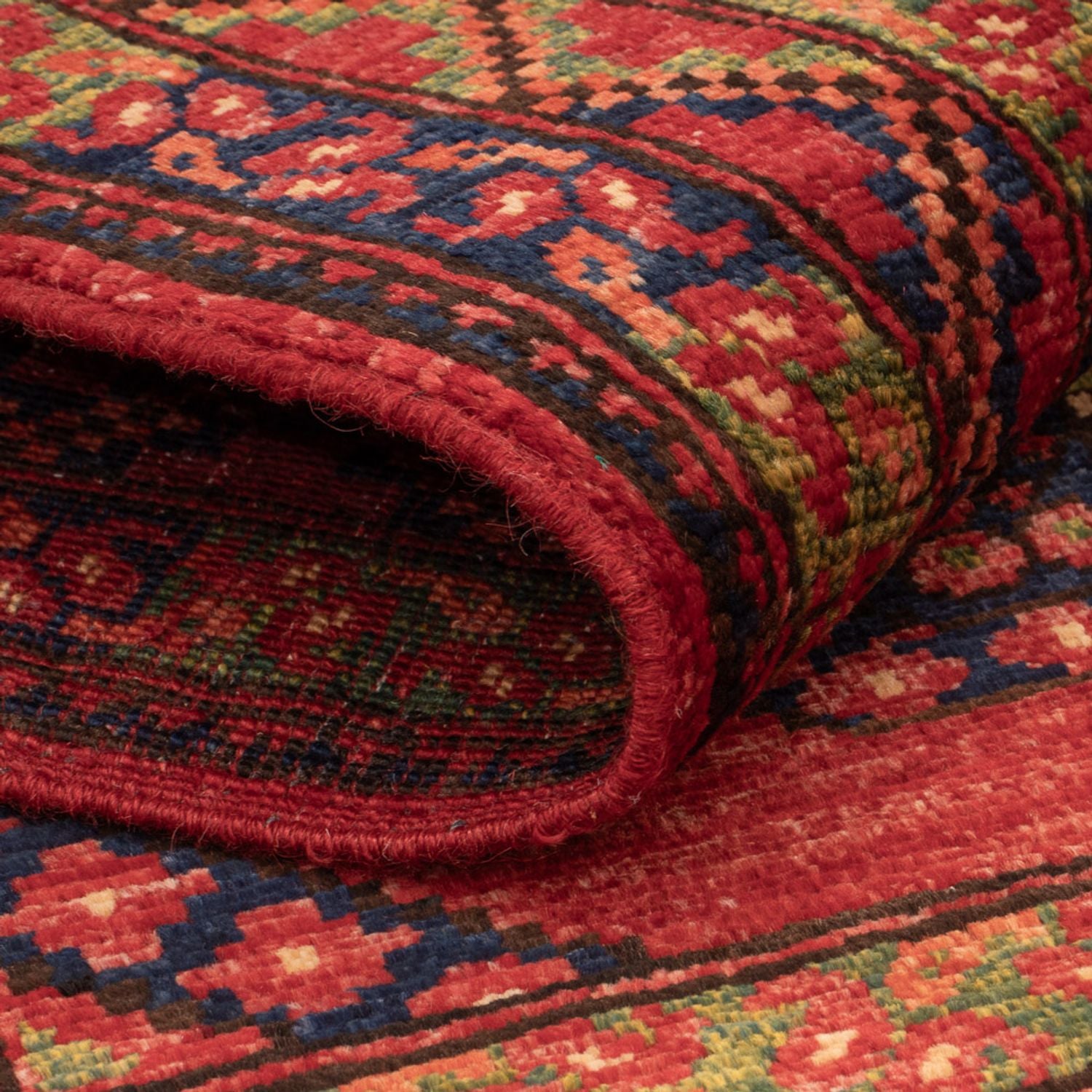 Alfombra afgana - 123 x 82 cm - rojo
