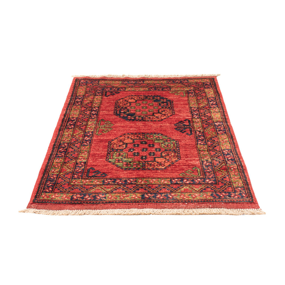 Alfombra afgana - 125 x 87 cm - rojo