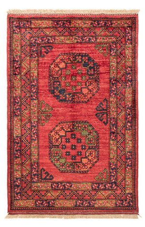 Alfombra afgana - 127 x 85 cm - rojo