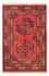 Alfombra afgana - 127 x 85 cm - rojo