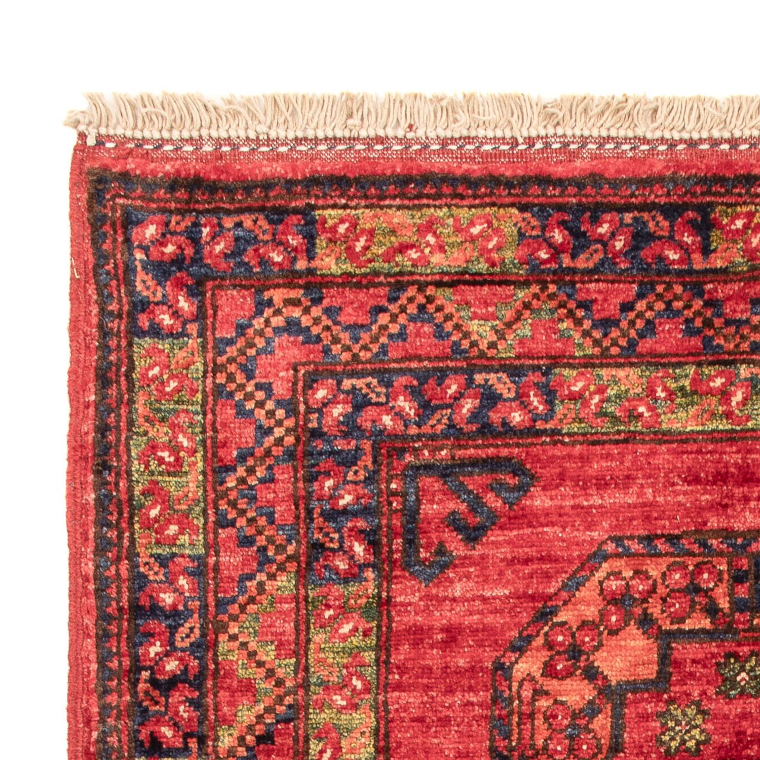 Alfombra afgana - 127 x 85 cm - rojo