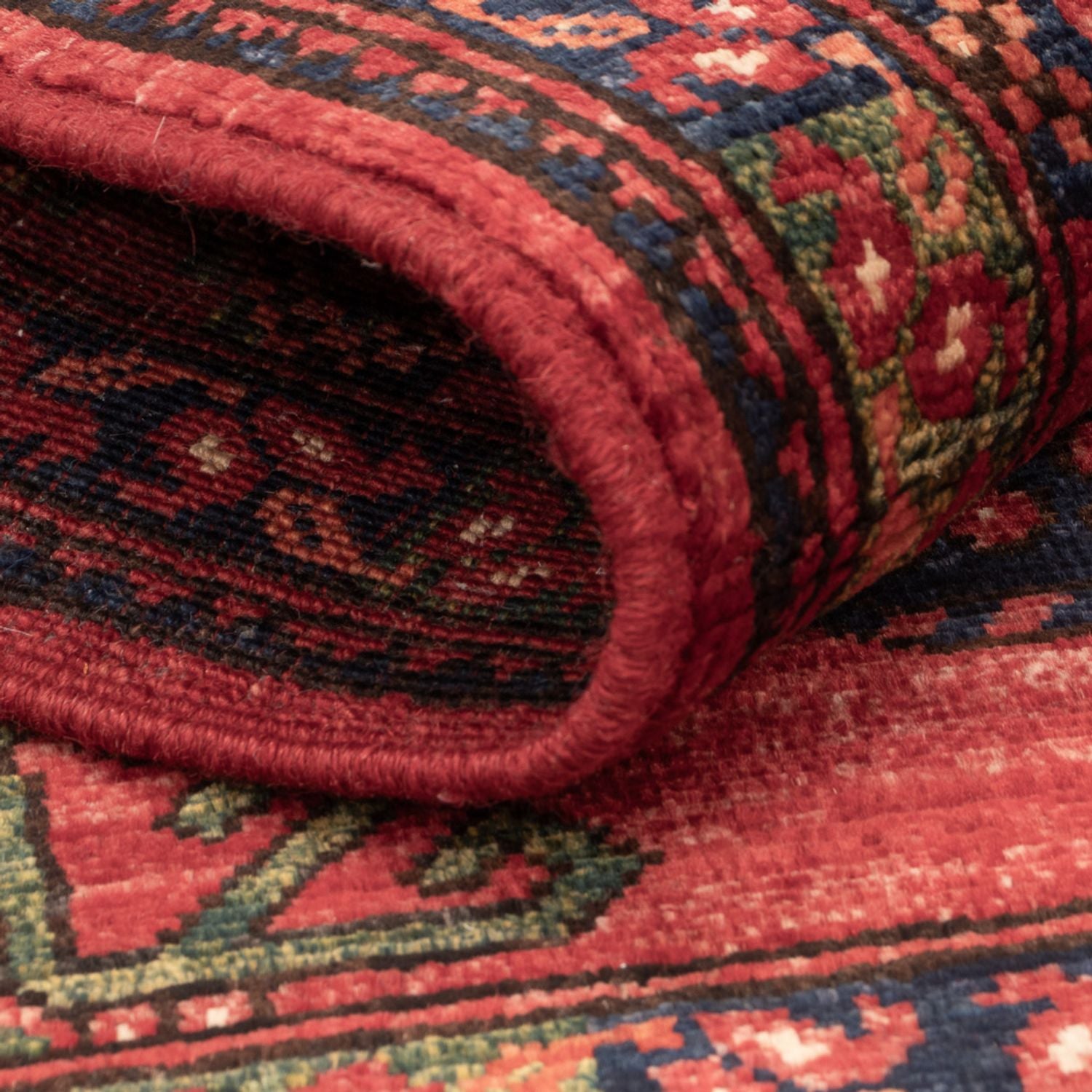 Alfombra afgana - 127 x 85 cm - rojo