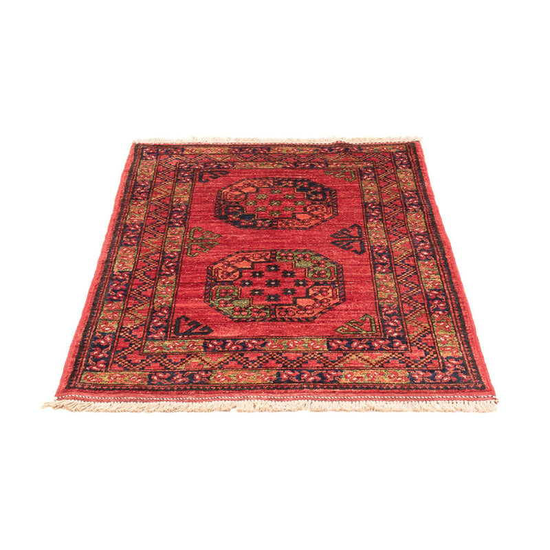 Alfombra afgana - 127 x 85 cm - rojo