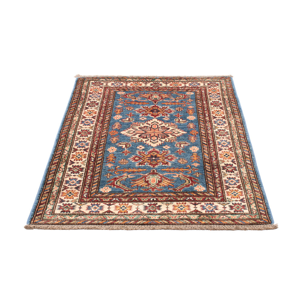 Alfombra Ziegler - Kazak - Real - 125 x 83 cm - azul
