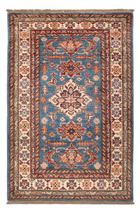 Alfombra Ziegler - Kazak - Real - 129 x 84 cm - azul