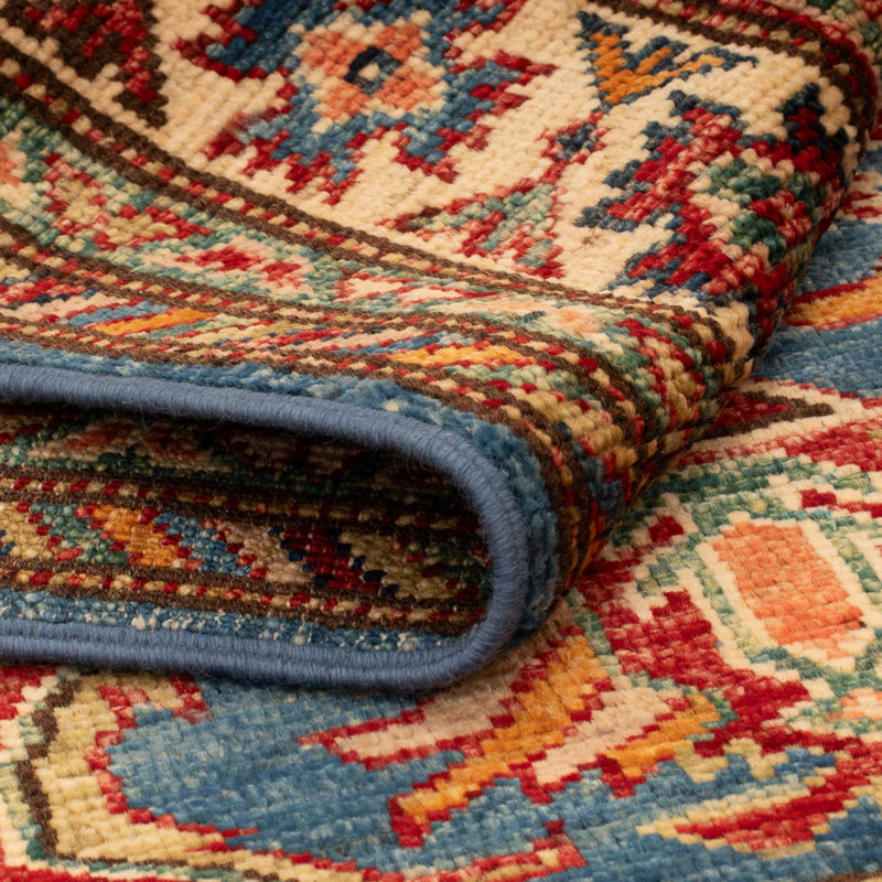 Alfombra Ziegler - Kazak - Real - 129 x 84 cm - azul