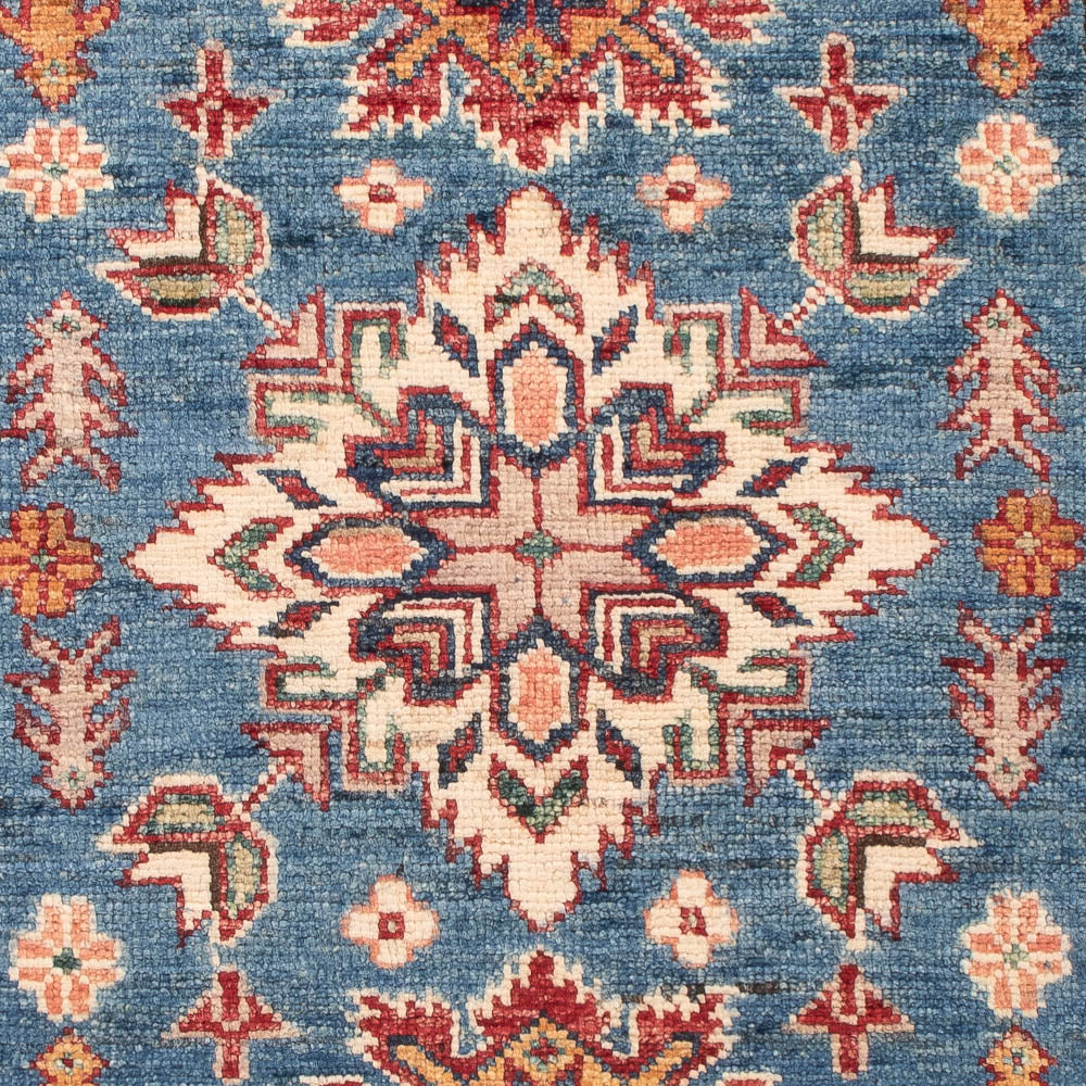 Alfombra Ziegler - Kazak - Real - 128 x 84 cm - azul