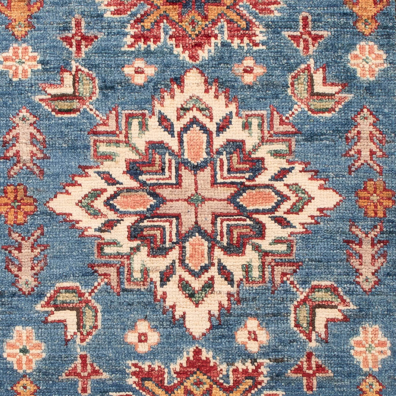 Alfombra Ziegler - Kazak - Real - 128 x 84 cm - azul