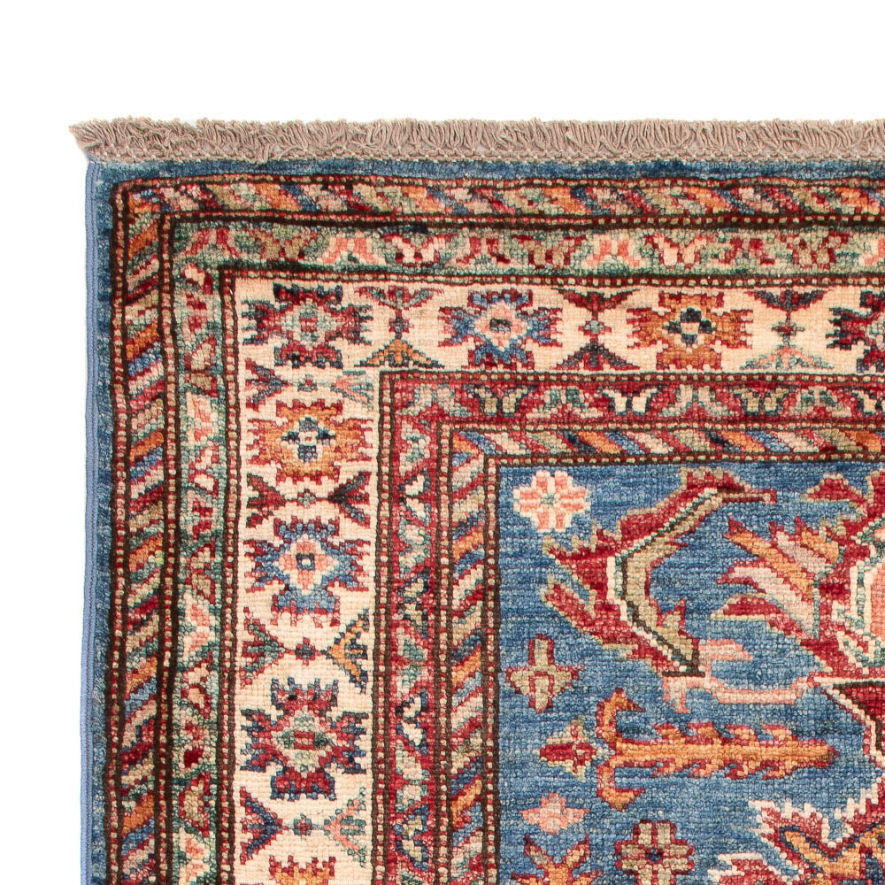 Alfombra Ziegler - Kazak - Real - 128 x 84 cm - azul