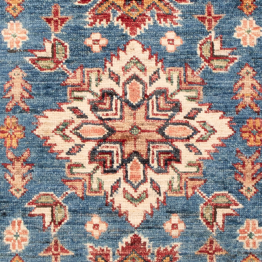 Alfombra Ziegler - Kazak - Real - 125 x 81 cm - azul