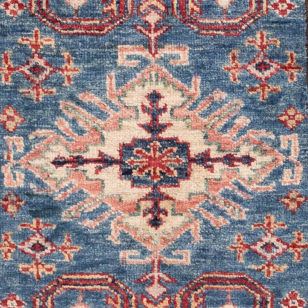 Alfombra Ziegler - Kazak - Real - 123 x 83 cm - azul