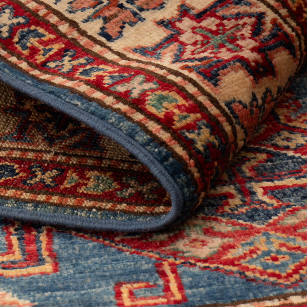 Alfombra Ziegler - Kazak - Real - 123 x 83 cm - azul