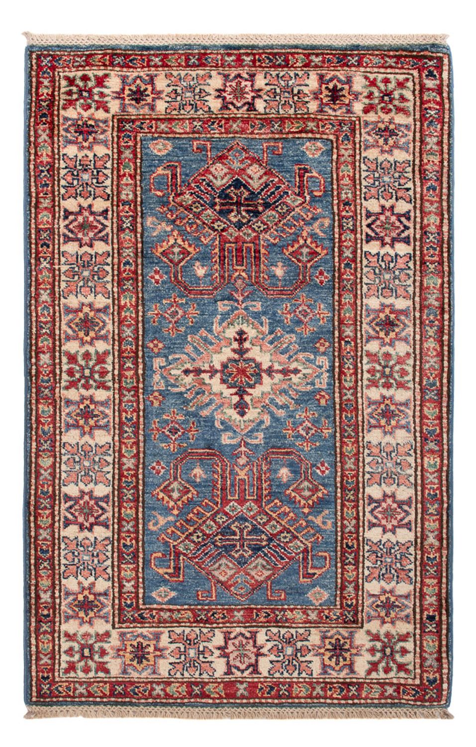 Alfombra Ziegler - Kazak - Real - 121 x 79 cm - azul