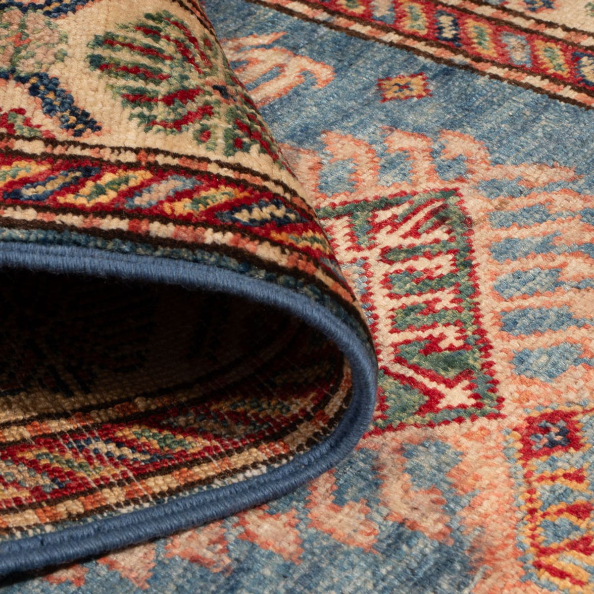 Alfombra Ziegler - Kazak - Real - 122 x 80 cm - azul