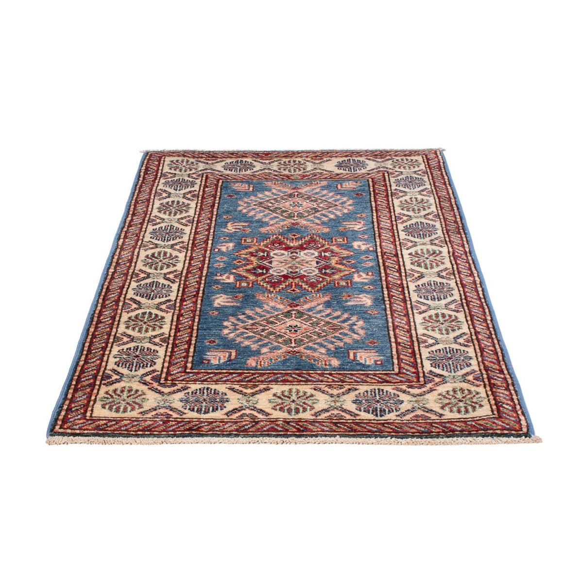 Alfombra Ziegler - Kazak - Real - 122 x 80 cm - azul