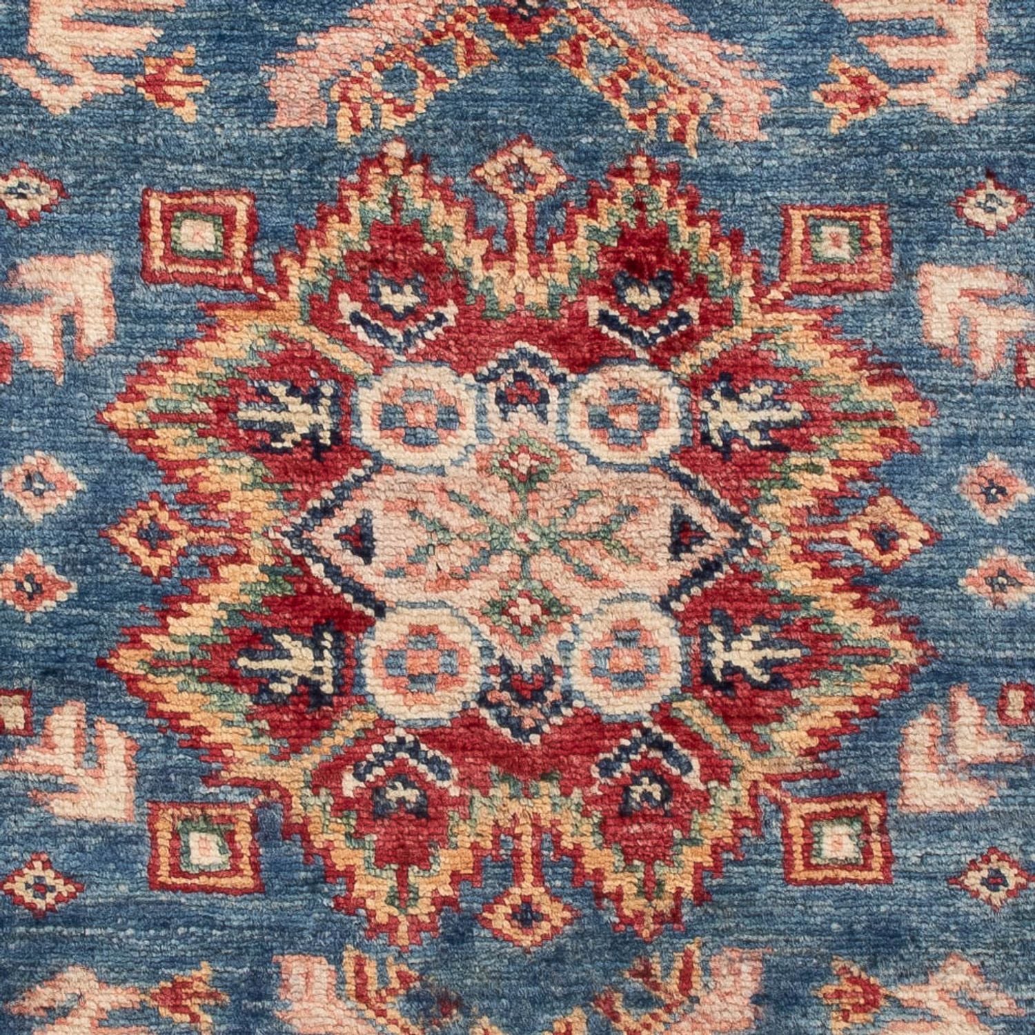 Alfombra Ziegler - Kazak - Real - 121 x 81 cm - azul