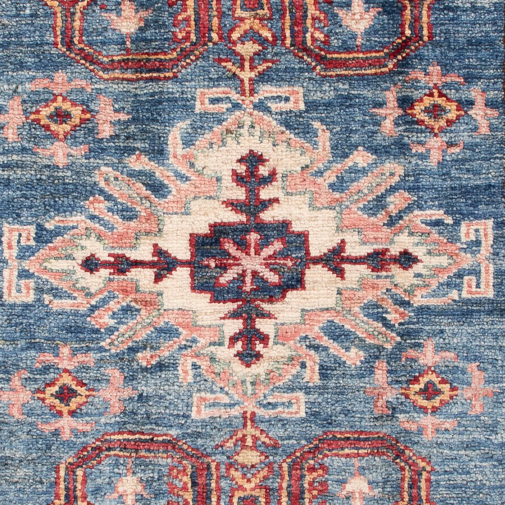 Alfombra Ziegler - Kazak - Real - 125 x 82 cm - azul