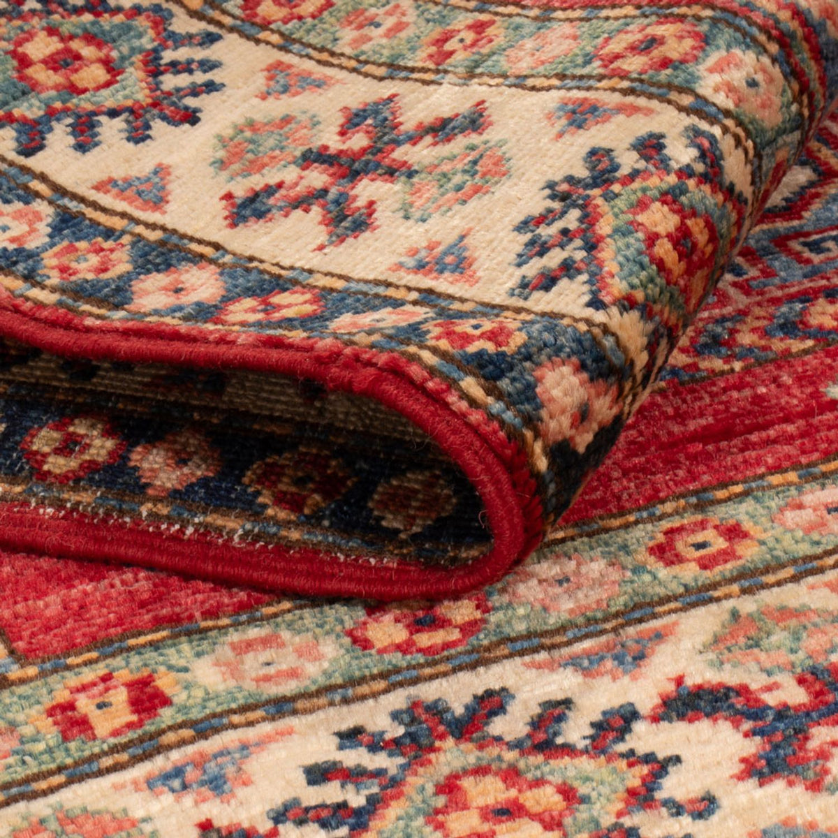 Alfombra Ziegler - Kazak - Real - 122 x 82 cm - rojo burdeos