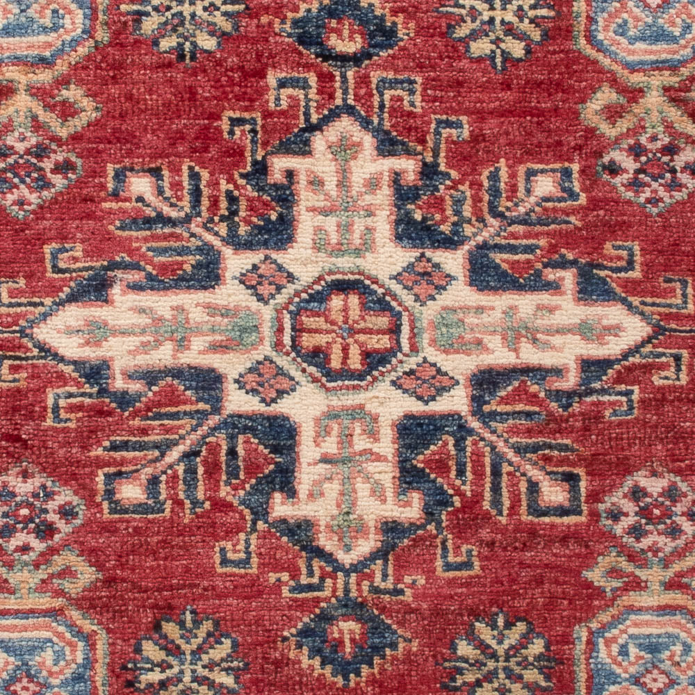Alfombra Ziegler - Kazak - Real - 122 x 79 cm - rojo burdeos