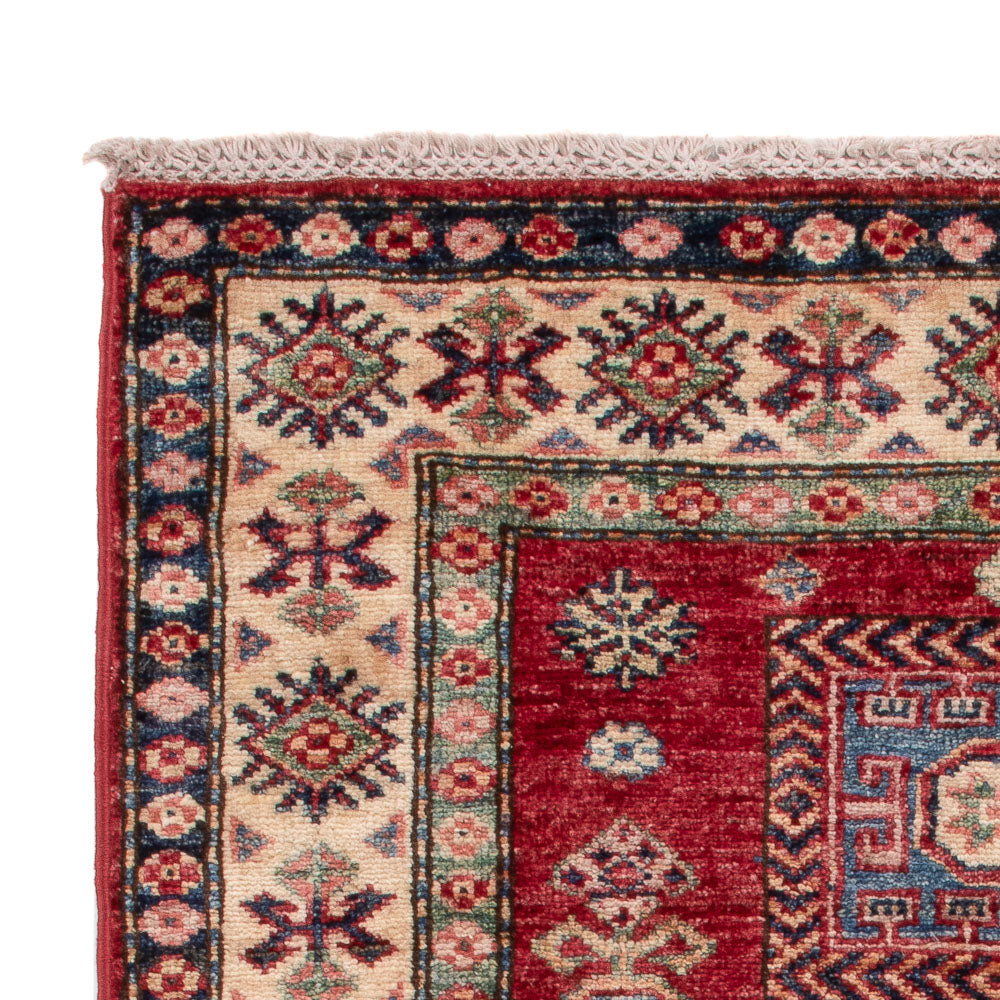 Alfombra Ziegler - Kazak - Real - 122 x 79 cm - rojo burdeos