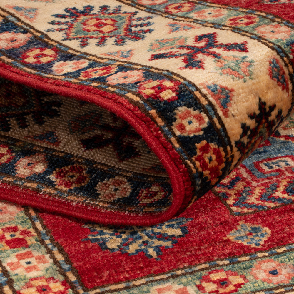 Alfombra Ziegler - Kazak - Real - 122 x 79 cm - rojo burdeos