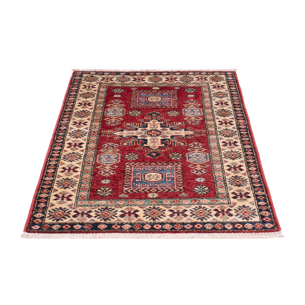 Alfombra Ziegler - Kazak - Real - 122 x 79 cm - rojo burdeos