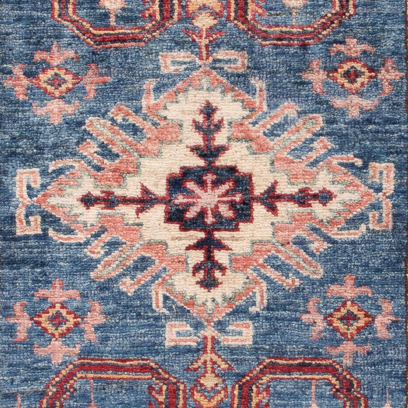 Alfombra Ziegler - Kazak - Real - 125 x 82 cm - azul