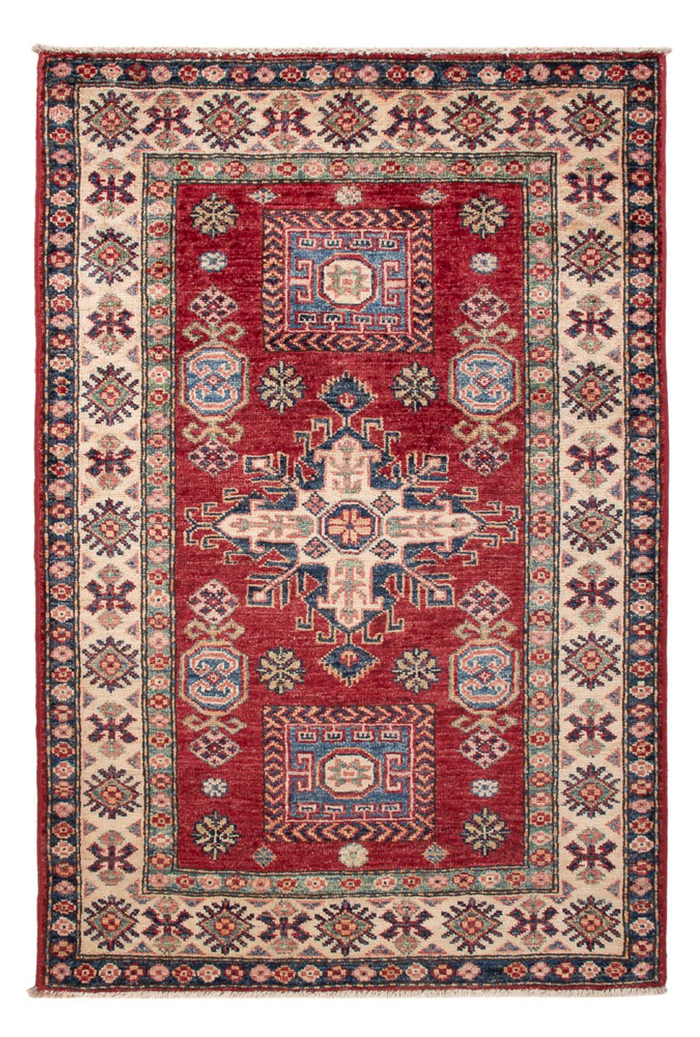 Alfombra Ziegler - Kazak - Real - 122 x 84 cm - rojo burdeos