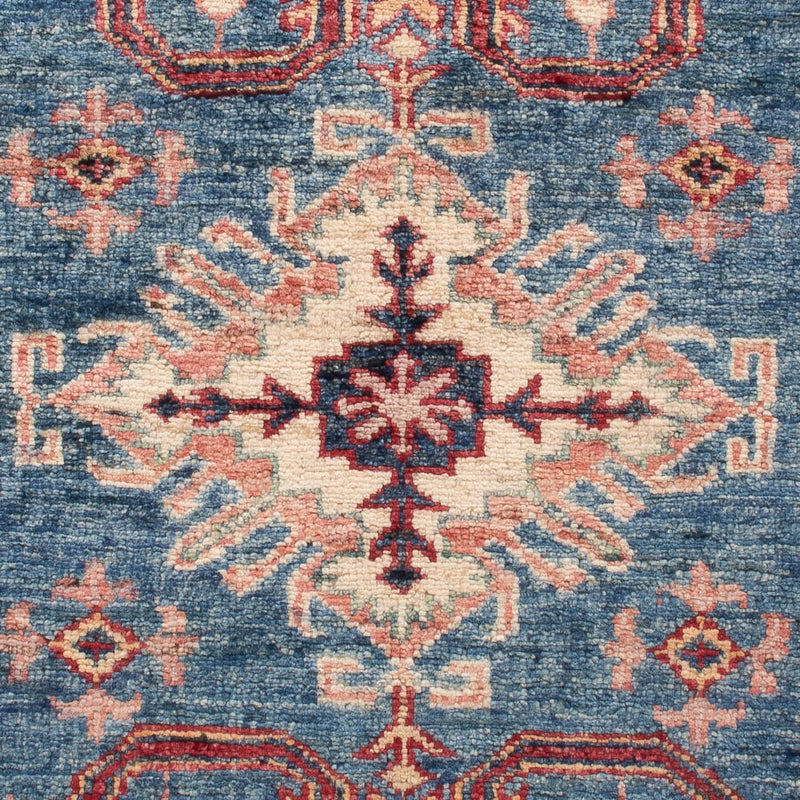 Alfombra Ziegler - Kazak - Real - 124 x 83 cm - azul