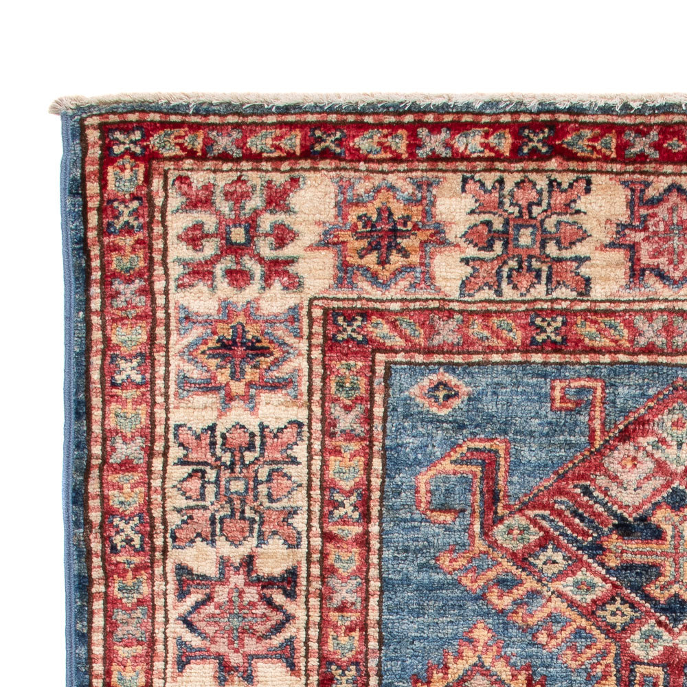 Alfombra Ziegler - Kazak - Real - 124 x 83 cm - azul