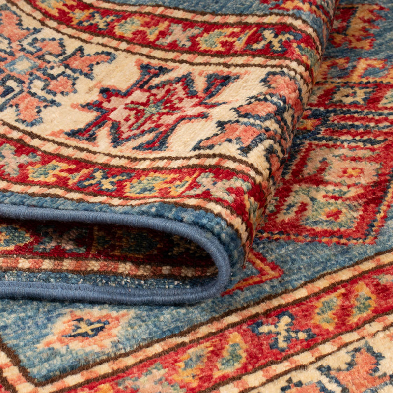 Alfombra Ziegler - Kazak - Real - 124 x 83 cm - azul