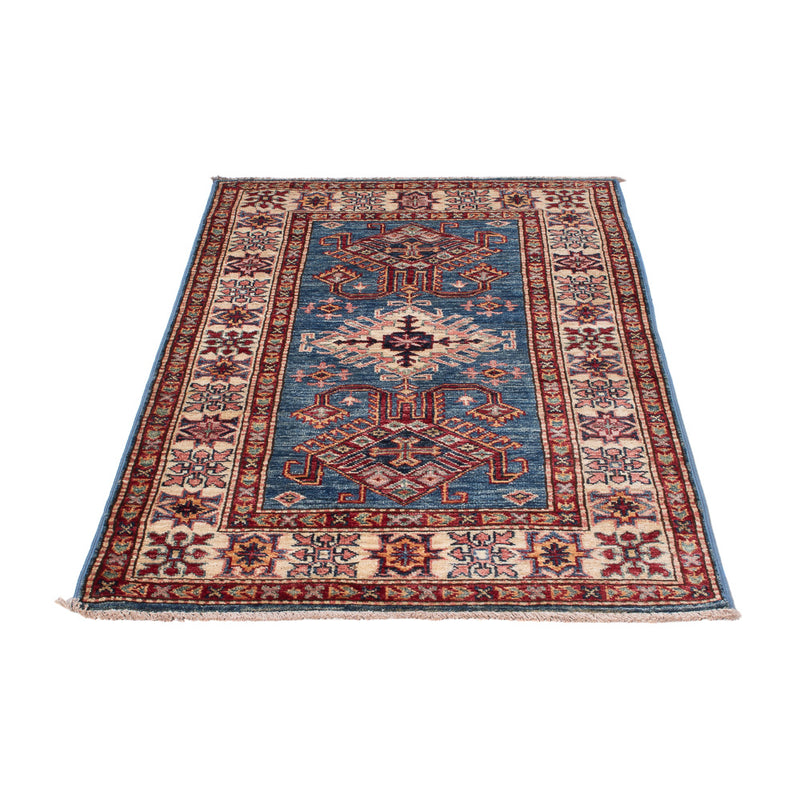 Alfombra Ziegler - Kazak - Real - 125 x 83 cm - azul